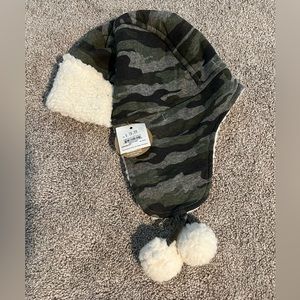 Mud Pie toddler camo Sherpa hat
